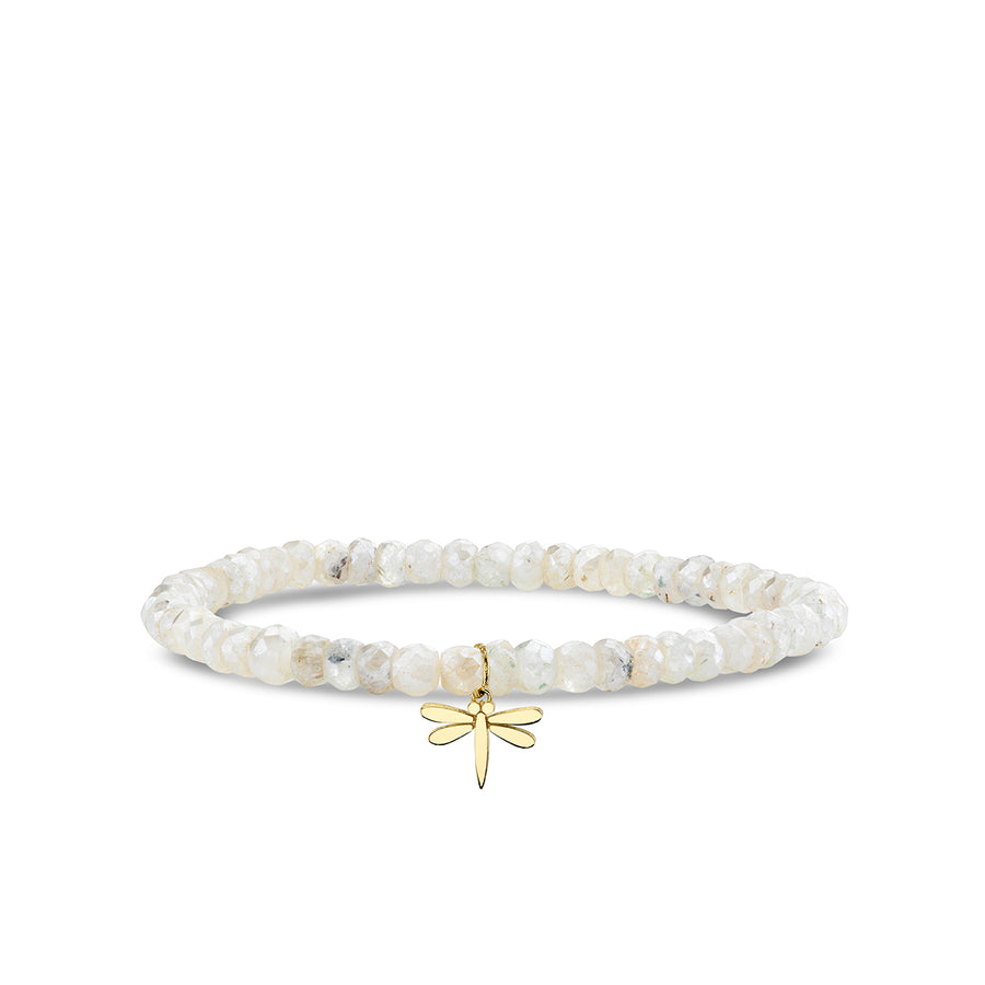 Pure Gold Tiny Dragonfly on Grapolite - Sydney Evan Fine Jewelry