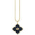 Gold & Bezel Diamond Evil Eye Moroccan Flower Charm