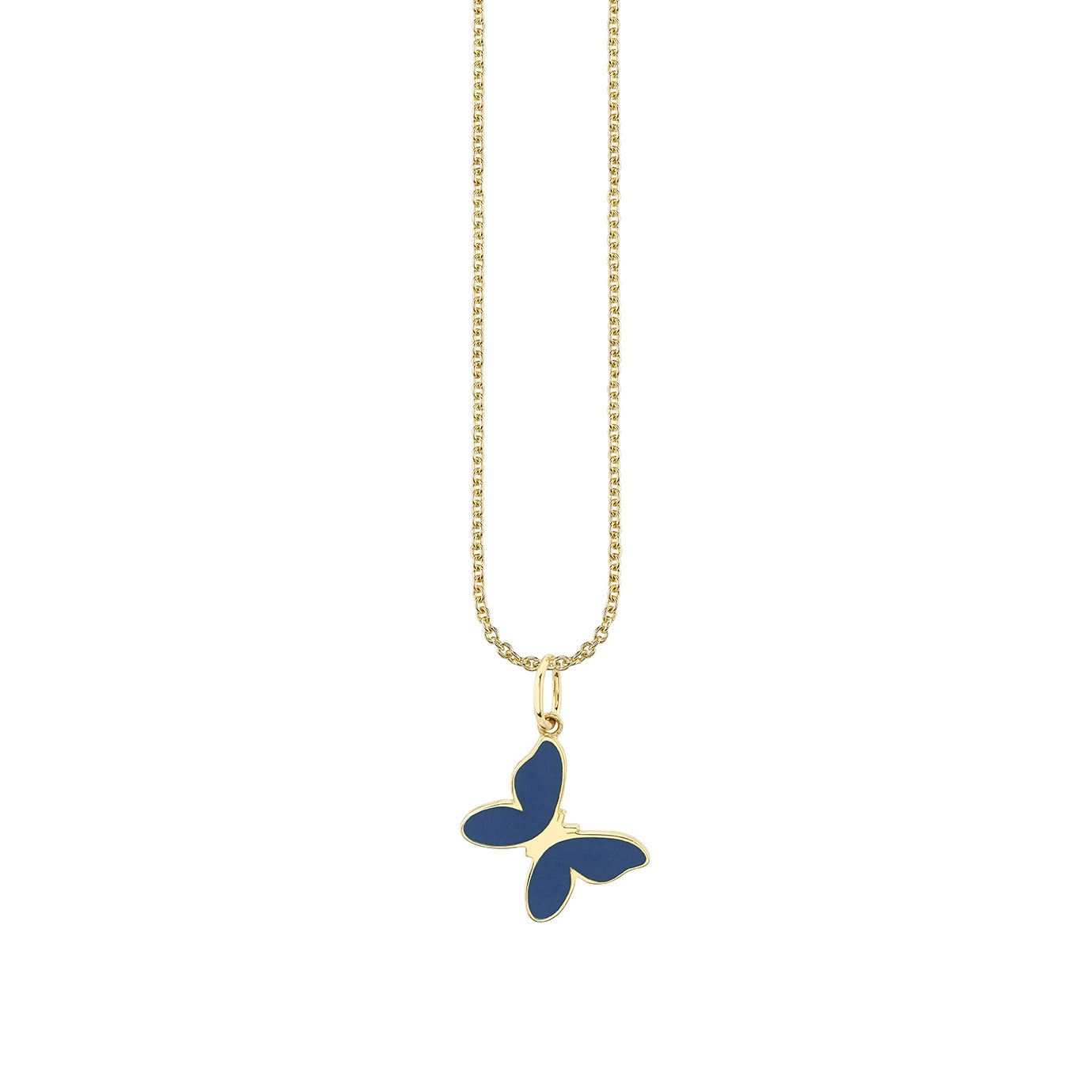 14k Solid Gold Butterfly Pendant | Dainty Real Gold Charm, Everyday Wear Jewelry, Gift Box Included