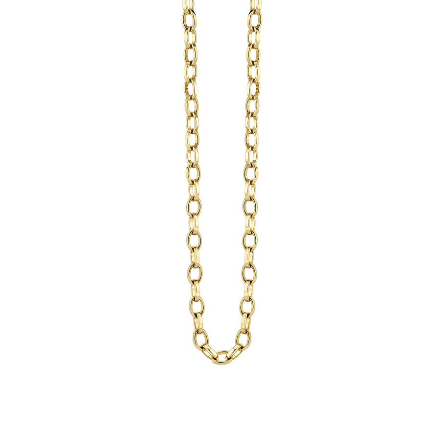 14k Gold Flat Oval Link Chain - Sydney Evan Fine Jewelry