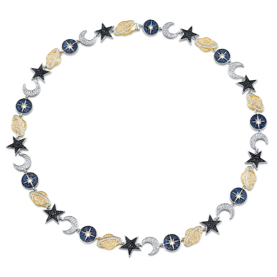 Gold & Diamond Celestial Eternity Necklace - Sydney Evan Fine Jewelry