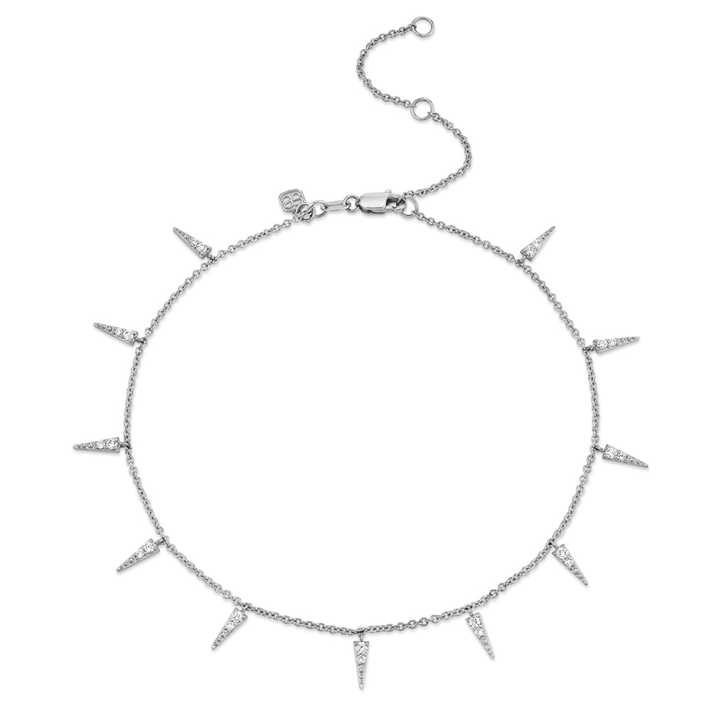 Shop Sydney Evan 14k Gold & Diamond Large Fringe Anklet