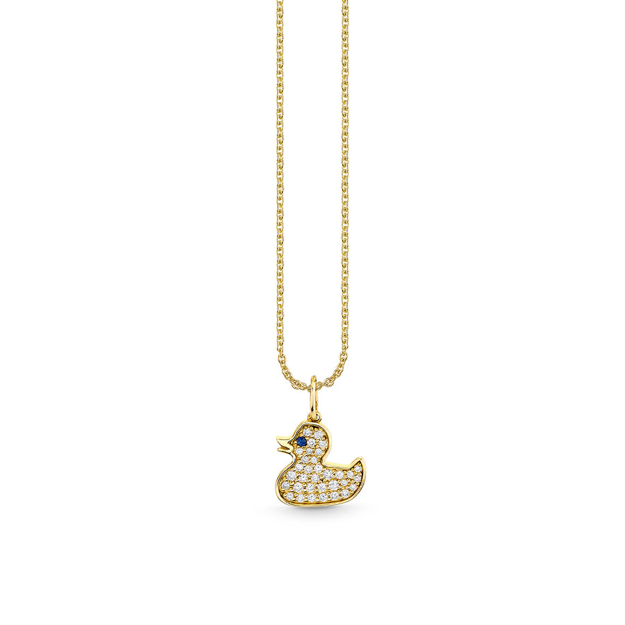 Gold & Diamond Rubber Duck Charm - Sydney Evan Fine Jewelry