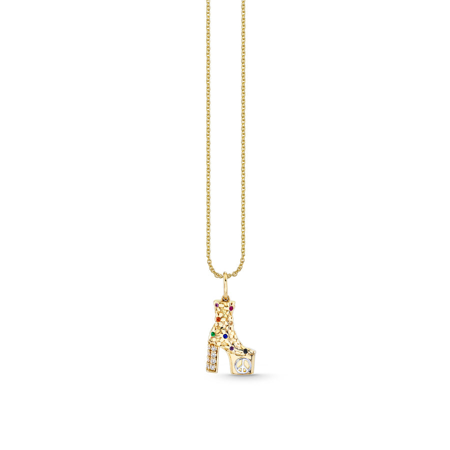Gold & Diamond Platform Charm - Sydney Evan Fine Jewelry