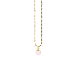 Gold & Enamel Mini Heart Charm - Sydney Evan Fine Jewelry