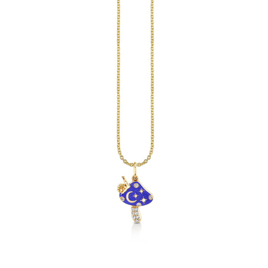 Gold & Diamond Celestial Mushroom Charm - Sydney Evan Fine Jewelry