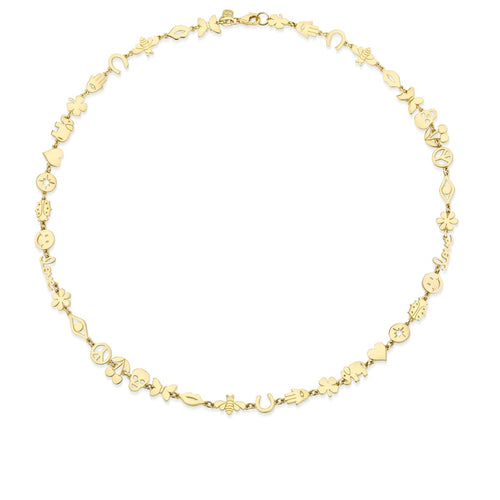 Pure Gold Small Multi-Icon Necklace
