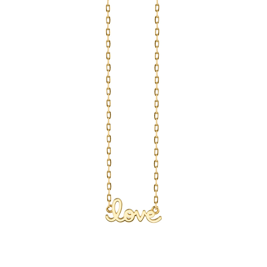 Pure Gold Tiny Love Necklace - Sydney Evan Fine Jewelry