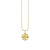 Kids Collection Gold & Diamond Tiny Bee Coin Necklace