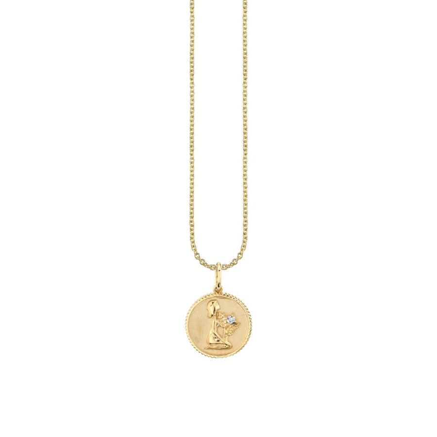Gold & Diamond Virgo Zodiac - Sydney Evan Fine Jewelry