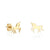 Kids Collection Pure Gold Unicorn Earrings