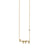 Gold Plated Sterling Silver Happy Necklace with Bezel-Set Diamond