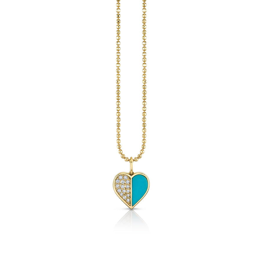 Gold & Diamond Mini Heart Charm - Sydney Evan Fine Jewelry