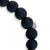 Men's Collection White-Gold Dumbbell Bead on Black Matte Onyx