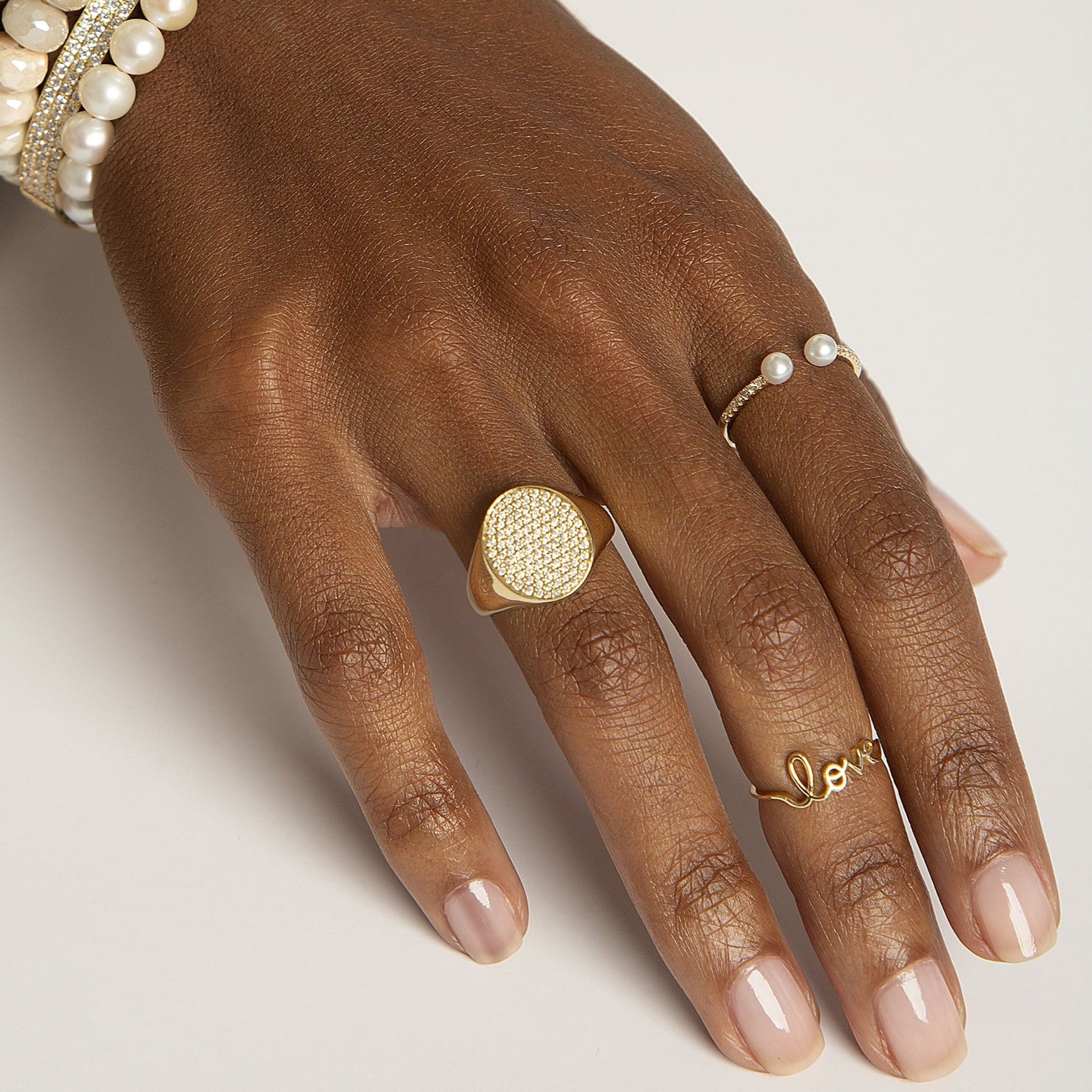 Shop Sydney Evan 14k Pure Gold Small Love Ring