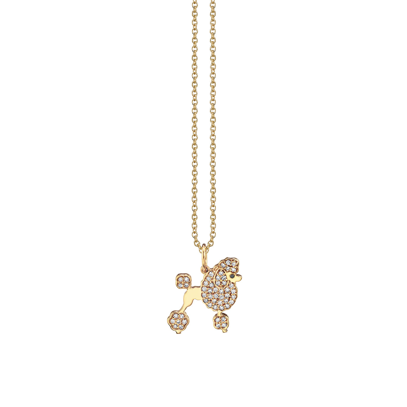 Shop Sydney Evan 14k Gold Diamond Poodle Charm