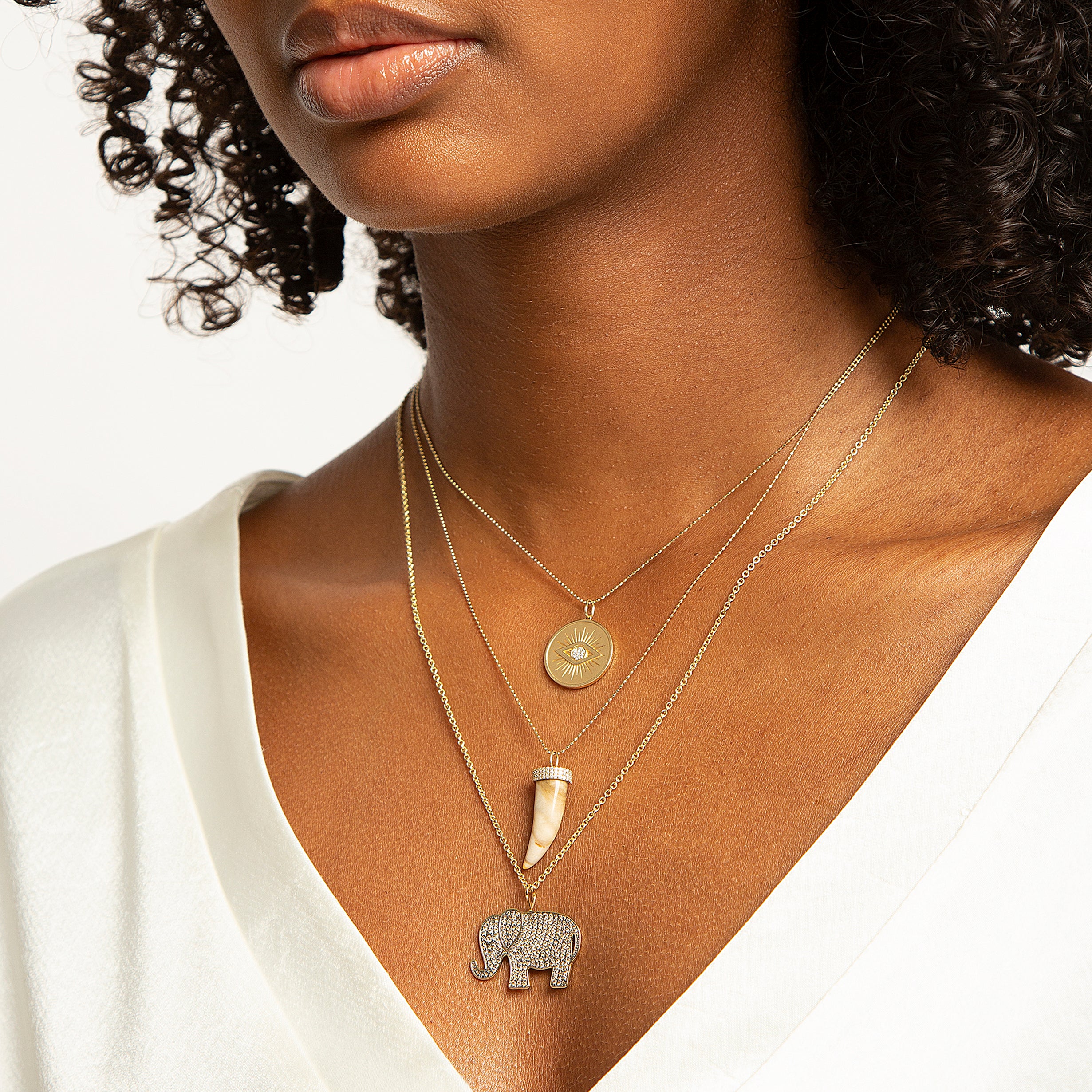 Sydney evan elephant necklace discount