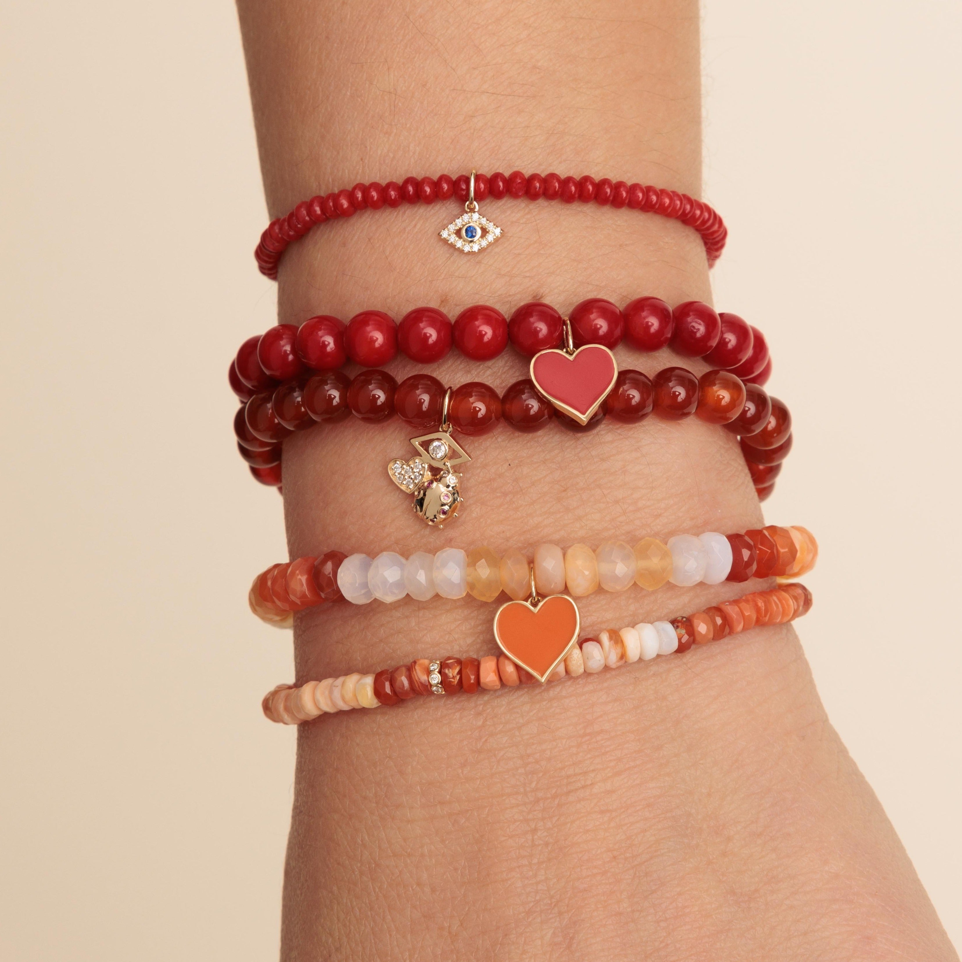 SEV ネックレス レッド SEV（セブ） 「送料無料」 ルーパー ネックレス タイプM 44cm レッド