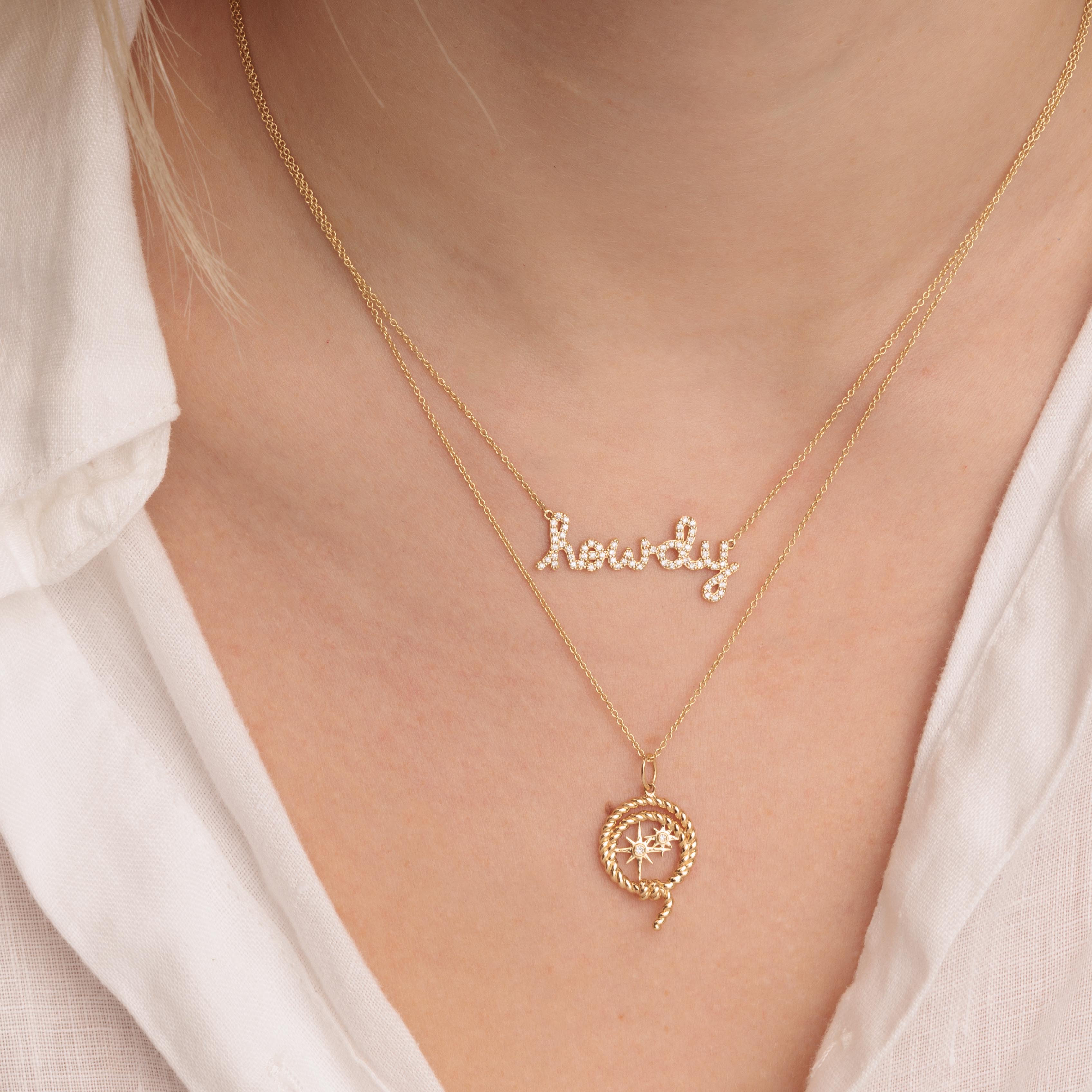 【Sydney Evan】Lovebirds 14Kゴールド ダイヤモンドネックレス Lovebirds 14kt gold necklace with diamonds in gold - Sydney