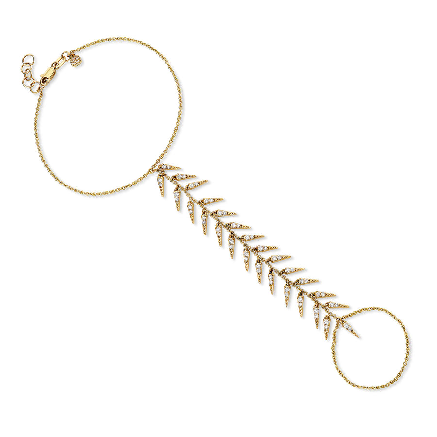 Gold & Diamond Fringe Princess Bracelet - Sydney Evan Fine Jewelry