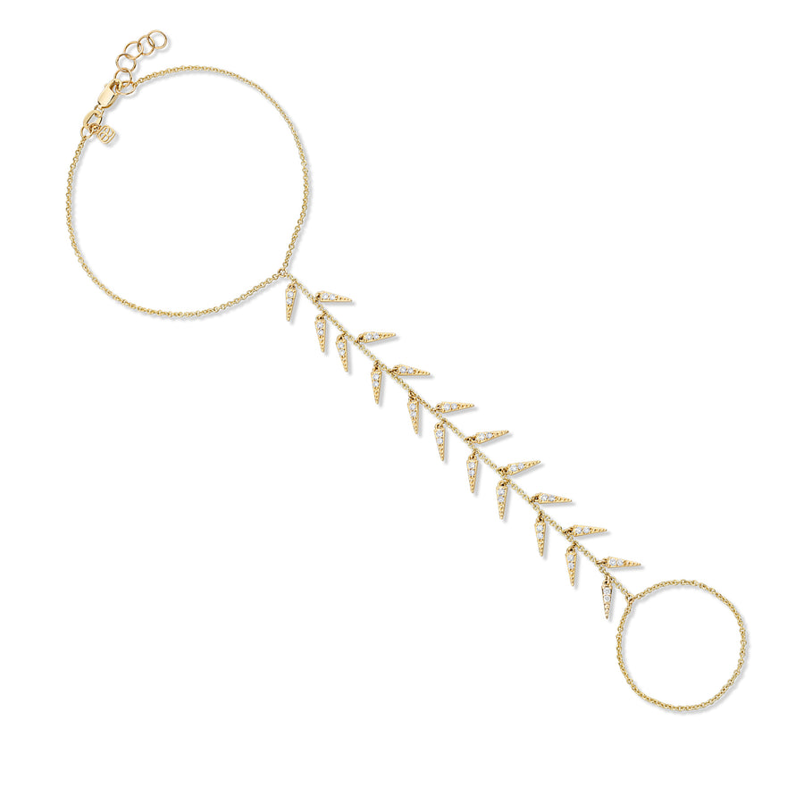 Gold & Diamond Small Fringe Princess Bracelet - Sydney Evan Fine Jewelry