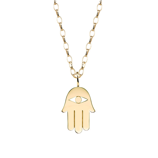 Shop Sydney Evan Men's Collection Pure Yellow Gold Hamsa Charm