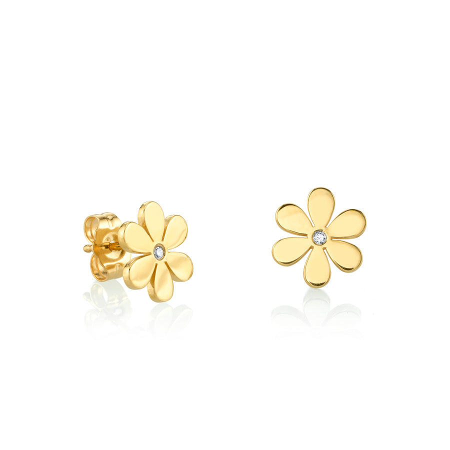 Gold Pure Daisy Stud - Sydney Evan Fine Jewelry