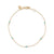 Gold Turquoise & Diamond Bezel Segment Bracelet