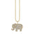 Gold & Diamond Large Elephant Charm