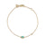 Kids Collection Gold & Turquoise Mini Enamel Elephant Bracelet