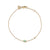 Gold & Turquoise Mini Enamel Hamsa Bracelet