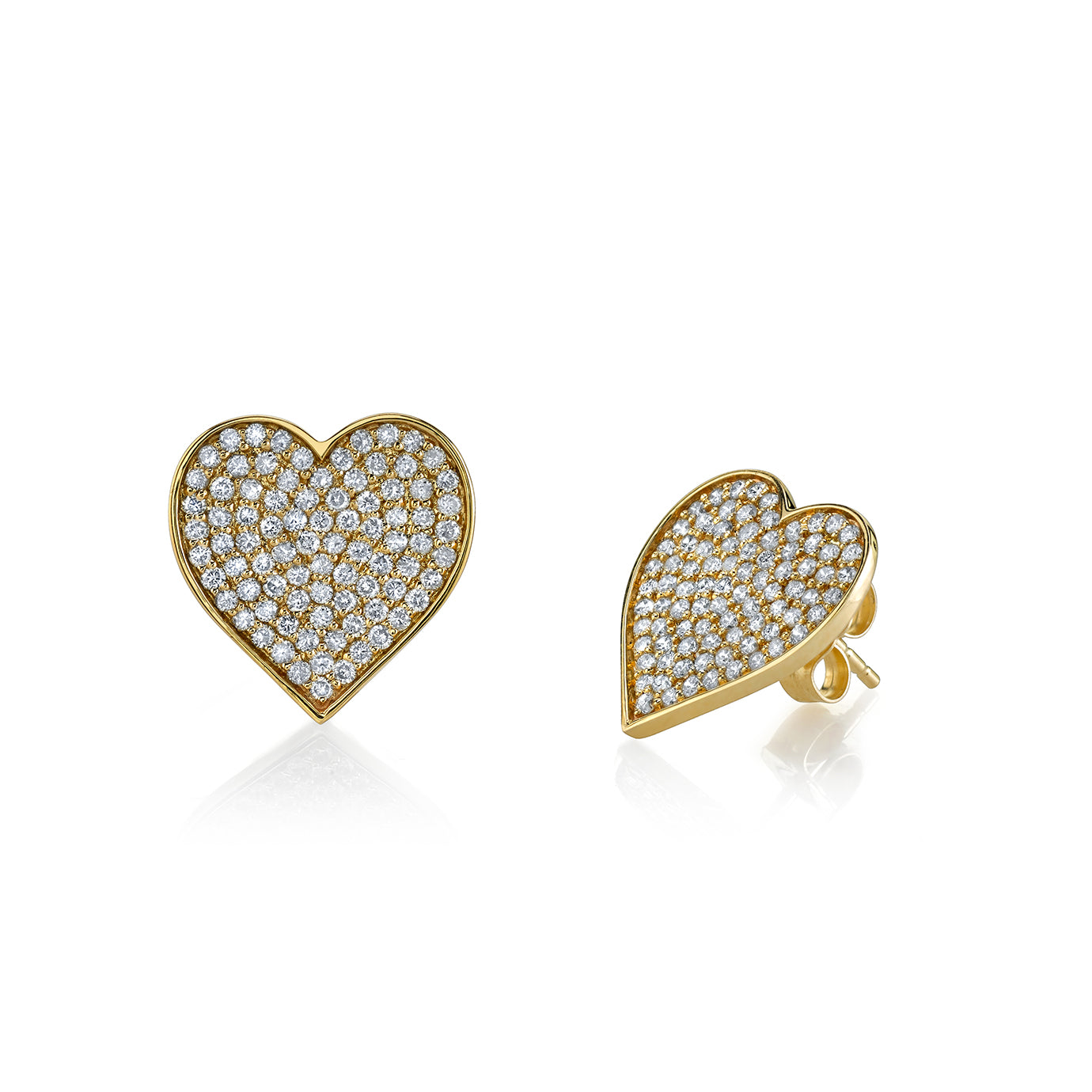 Sweetheart Diamond Heart Studs main image 0