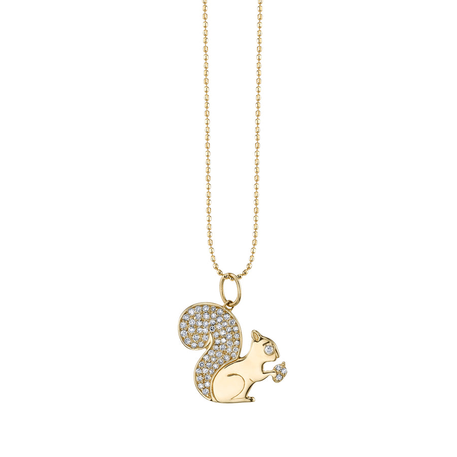 Gold & Diamond Squirrel Charm - Sydney Evan Fine Jewelry