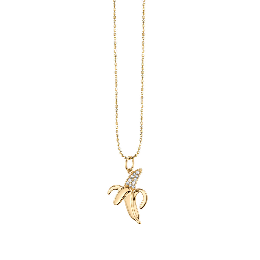 Gold & Diamond Banana Charm - Sydney Evan Fine Jewelry