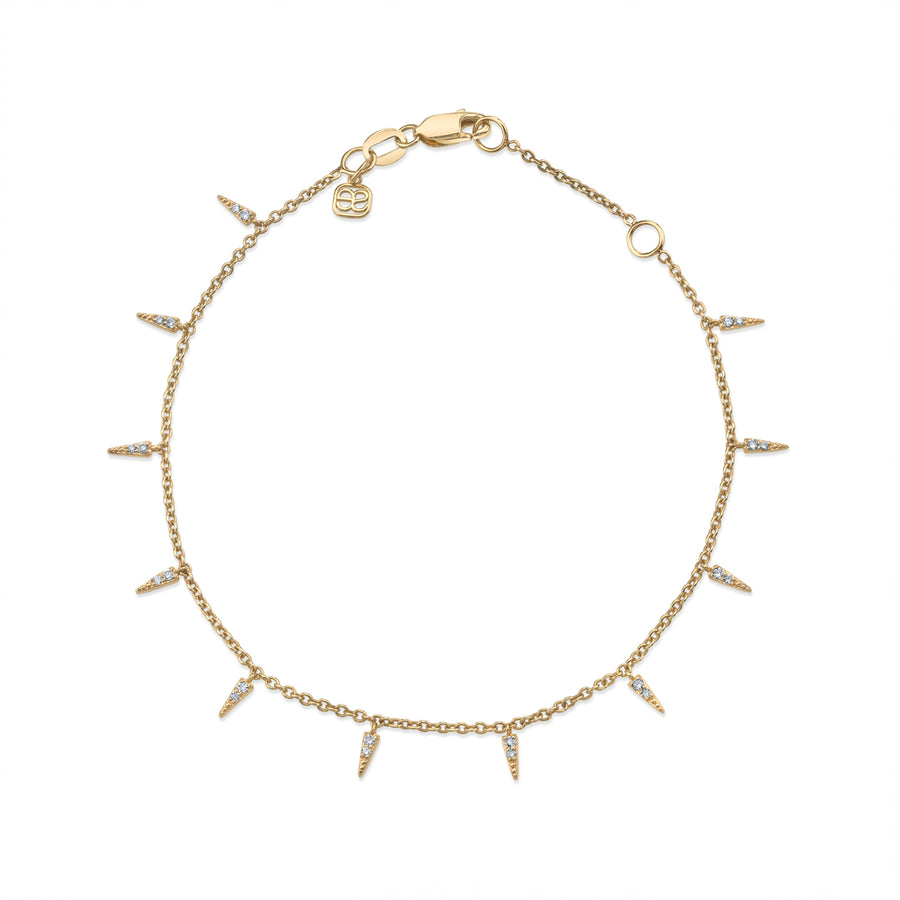 Gold & Diamond Multi Fringe Bracelet - Sydney Evan Fine Jewelry