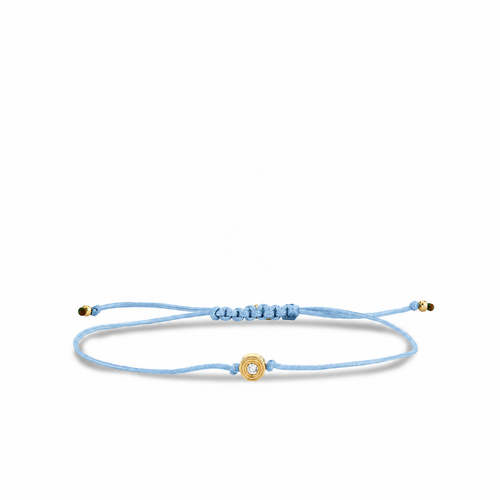 Gold & Diamond Fluted Cord Bracelet