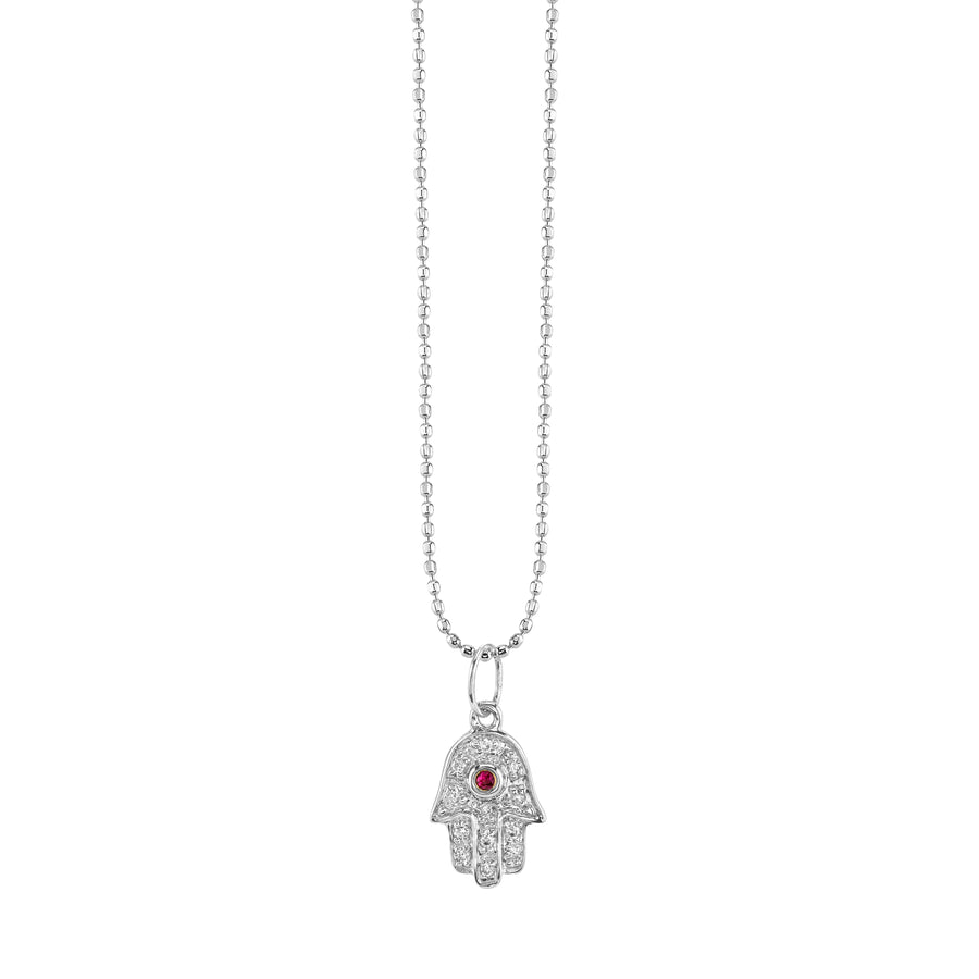 Gold & Diamond Mini Hamsa Charm - Sydney Evan Fine Jewelry