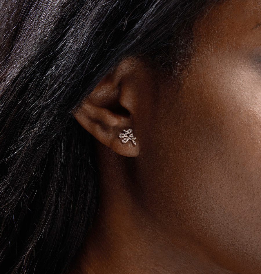 Gold & Diamond LA Stud