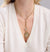 Gold & Diamond Egyptian Pyramid Coin & Starburst Necklace