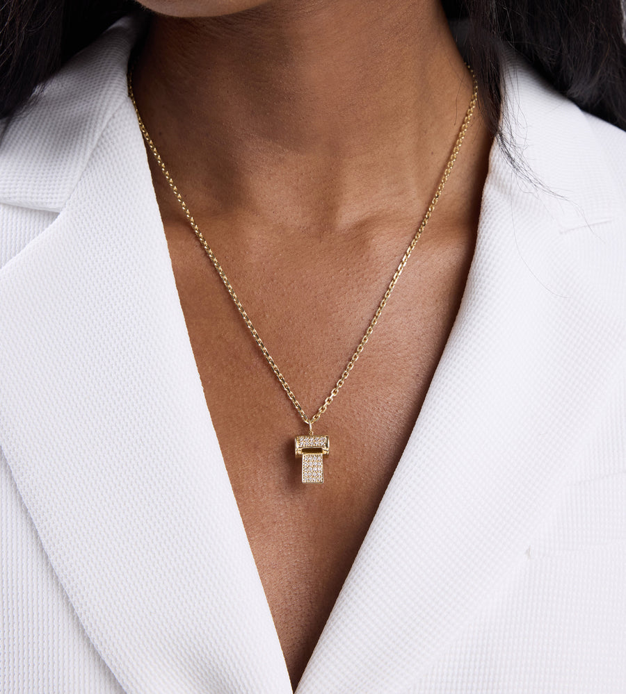 Gold & Diamond Whistle Charm - Sydney Evan Fine Jewelry