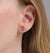 Gold, Diamond & Pink Sapphire Heart Cocktail Stud