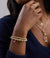 Gold & Diamond Film Reel on Gold Beads