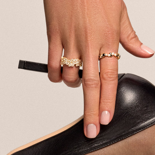 Gold & Diamond Cocktail Eternity Ring