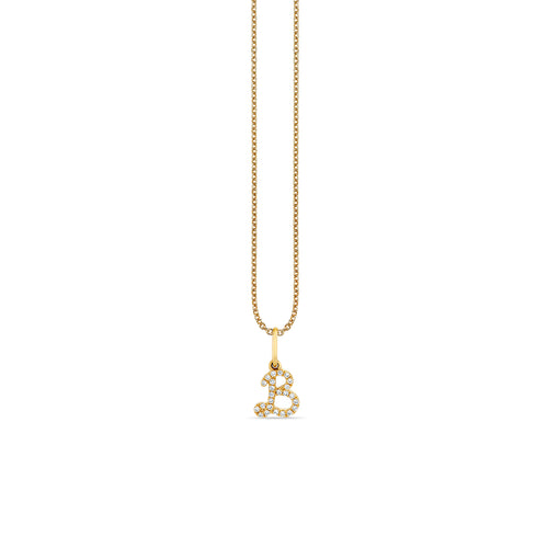 Gold & Diamond Small Initial Charm