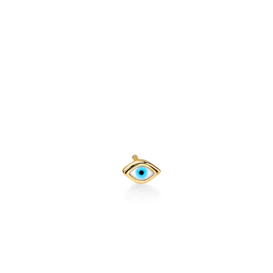Gold Mini Enamel Eye Stud - Sydney Evan Fine Jewelry