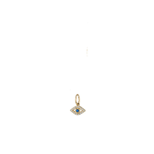 Gold & Diamond Small Eye Charm