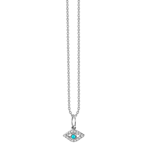 Gold & Diamond Small Eye Charm