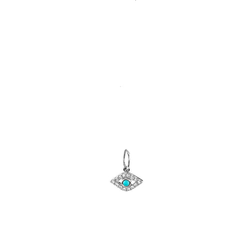 Gold & Diamond Small Eye Charm