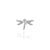 Gold & Diamond Dragonfly Stud