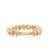 Gold & Diamond Channel Set Baguette Bar on Tan Mother of Pearl